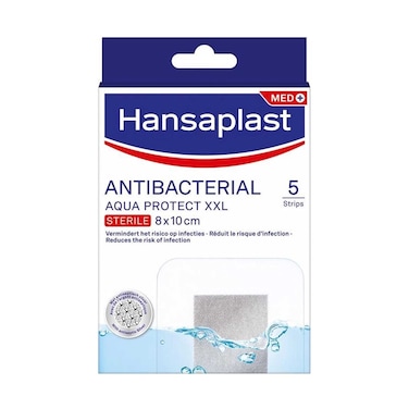Hansaplast Aqua Protect XXL 8x10cm 5 Strips
