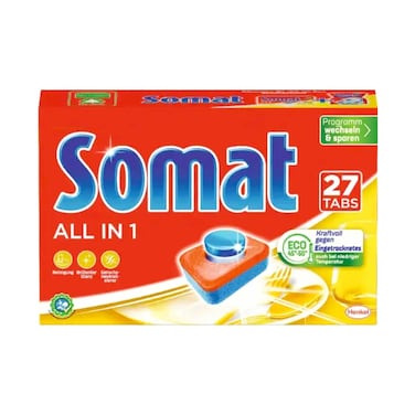 Somat All in 1 Automatic Dishwashing Tablets 27 Tabs