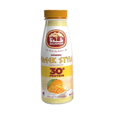 Baladna Drinking Greek Style Mango Yoghurt 30g Protein 360ml