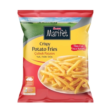 Ulker Frozen Thin Cut Crispy Potato Fries 900g