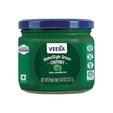 Veeba Homestyle Green Chutney Zingy Coriander Dip 320g