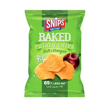 سنيبس رقائق بطاطس مخبوزة ملح وخل 150غ