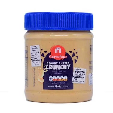 ماف كارفور زبدة الفول السوداني المقرمشة 340 غرام