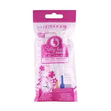 شفرة حلاقة سيلكي تاتش من بريتي كوزماتيكس 3 قطع