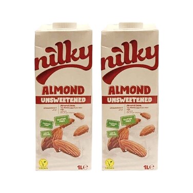 Nilky Almond Unsweetened Drink 1lx2Pieces