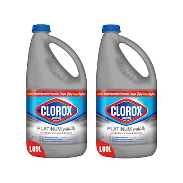 Clorox Liquid Bleach Platinum 1.89lx2 Pieces