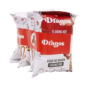 دراجوس شيبس متنوع 50 جرام × 4 قطع