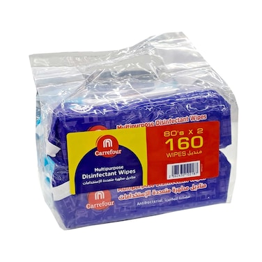 Maf Carrefour Multipurpose Disinfectant Wipes 160 Wipes