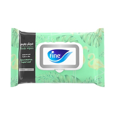 مناديل مبللة فاين فريش برائحة استوائية 40 منديلًا