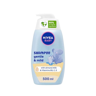 Nivea Baby Pure &amp; Mild Shampoo, Camomile Extract, 500ml