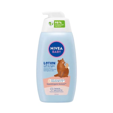 Nivea Baby Lotion Soft &amp; Light Allows Skin To Breathe Protects &amp; Strengthens Skin 500ml