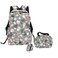 Tj Bags Polyester Backpack 43x28x12cm, 3 Pieces Set Printed Pink