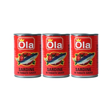 Ola Sardines In Tomato Sauce 425gx3 Pieces