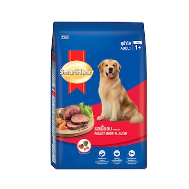 SmartHeart Dry Adult Dog Food Roast Beef Flavor 3Kg
