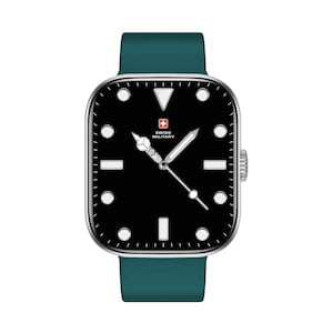 Swiss Military Alps 4 Smartwatch Black with Green Silicon Strap
