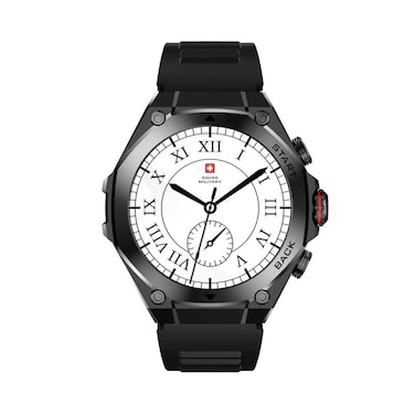 Swiss Military DOM 6 Smartwatch Black With Black Silicone Strap