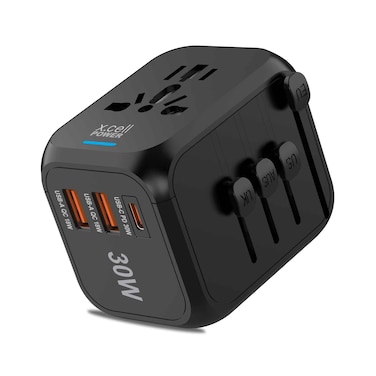 Xcell 1 Pc Travel Charger 30W Black XL-ITC-200i