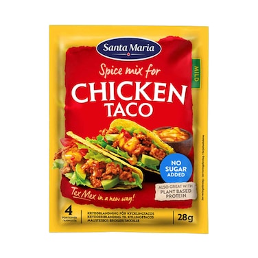 سانتا ماريا بهارات تاكو دجاج ميكس 28 جم
