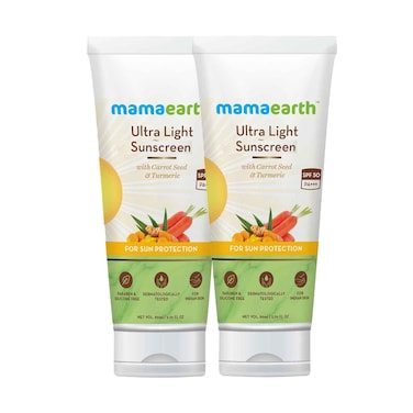 Mama Earth Ultra Light Sunscreen 80mlx2 Pieces