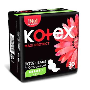 Kotex Maxi Protect Super Comfort 30 Pads