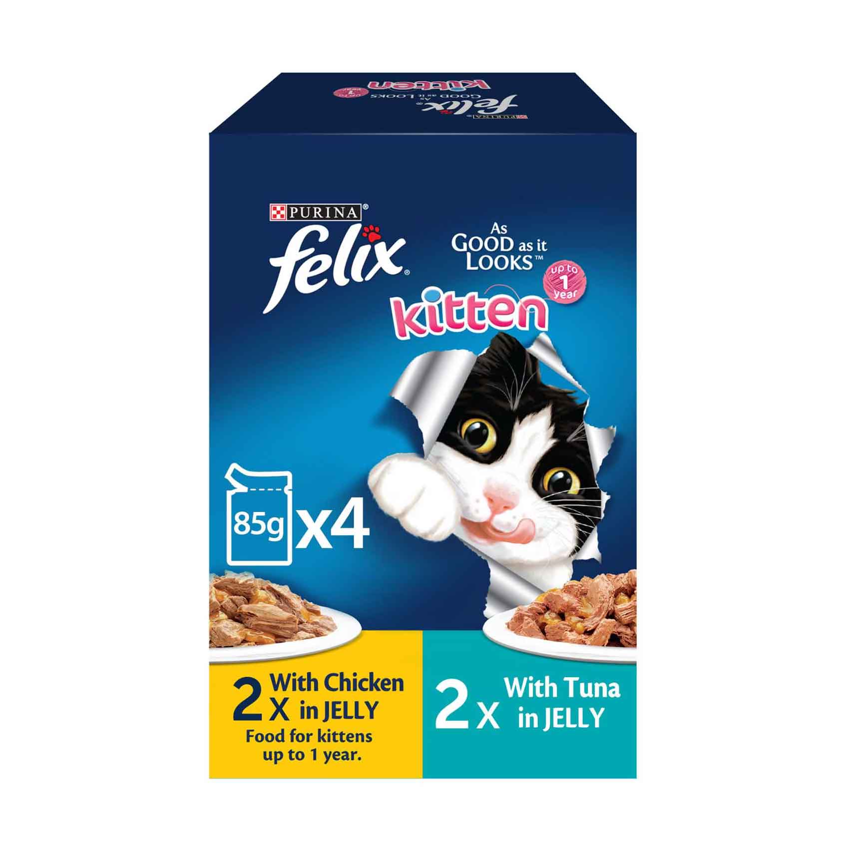 Buy Purina Felix Kitten With Chicken & Tuna In Jelly 340g
