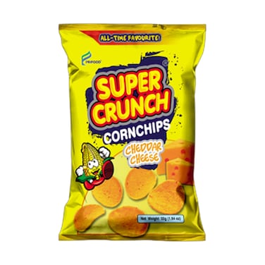 Super Crunch Corn Chips Cheddar Cheese Flavor 55g