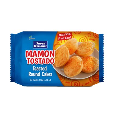 Super Delights Mamon Tostado Toasted Round Cakes190g