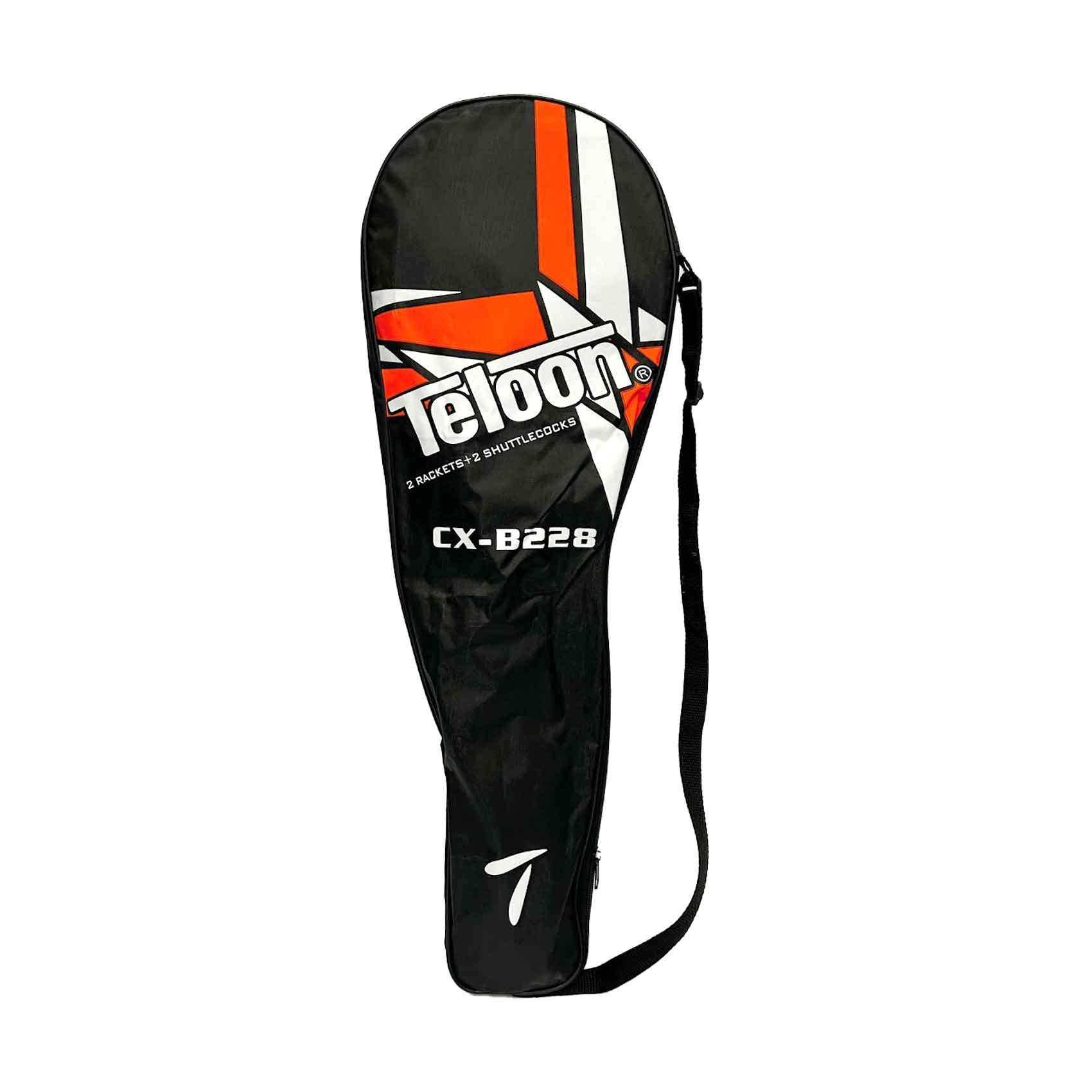 Teloon Badminton Set 2 Rackets + 2 Shuttlecocks