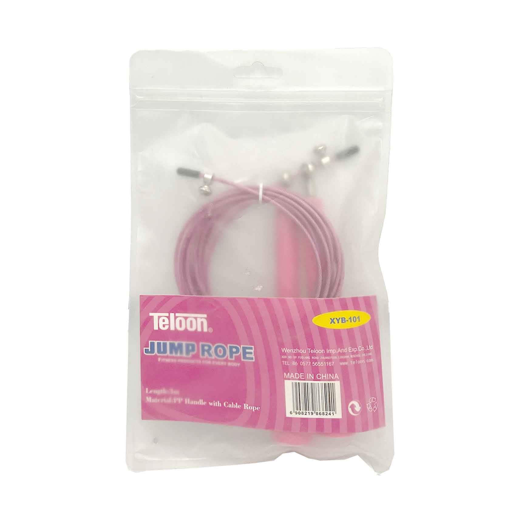 Teloon Jump Rope Handle With Cable Rope Assorted Color