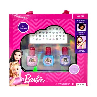 Barbie Toy Cosmetic Large Nail Set
