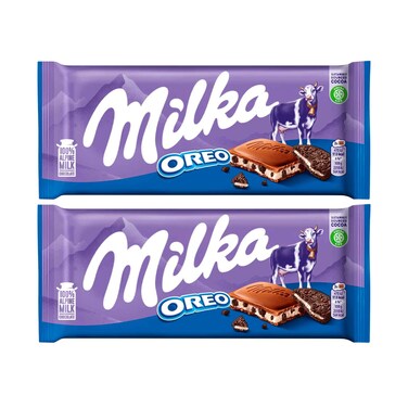 Milka Chocolate Oreo Bar 100gx2 Pieces