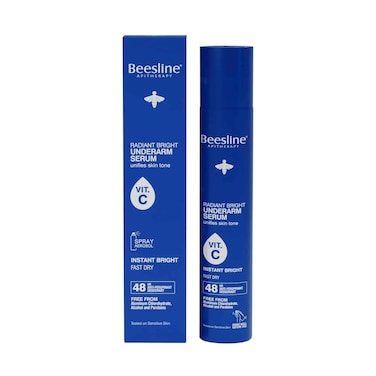 Beesline Antiperspirant Spray Radiant Bright Underarm Serum Instant Bright 150ml