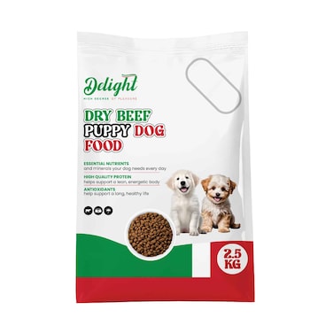 Delight Dry Beef Puppy Dog Food 2.5kg