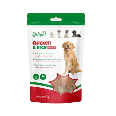Delight Rawhide Chicken'n Rice 100g