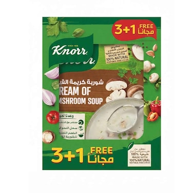 Knorr Cream Of Mushroom Soup 4x53g