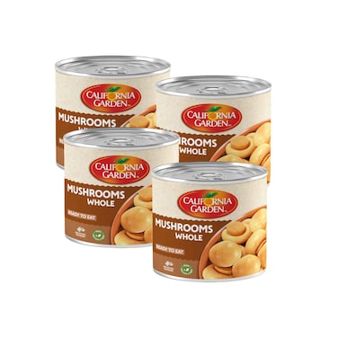 California Garden Mushrooms Whole 4x184g