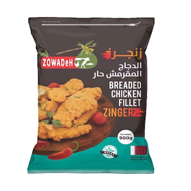 Zowadeh Frozen Breaded Chicken Fillet Zingerz 900g