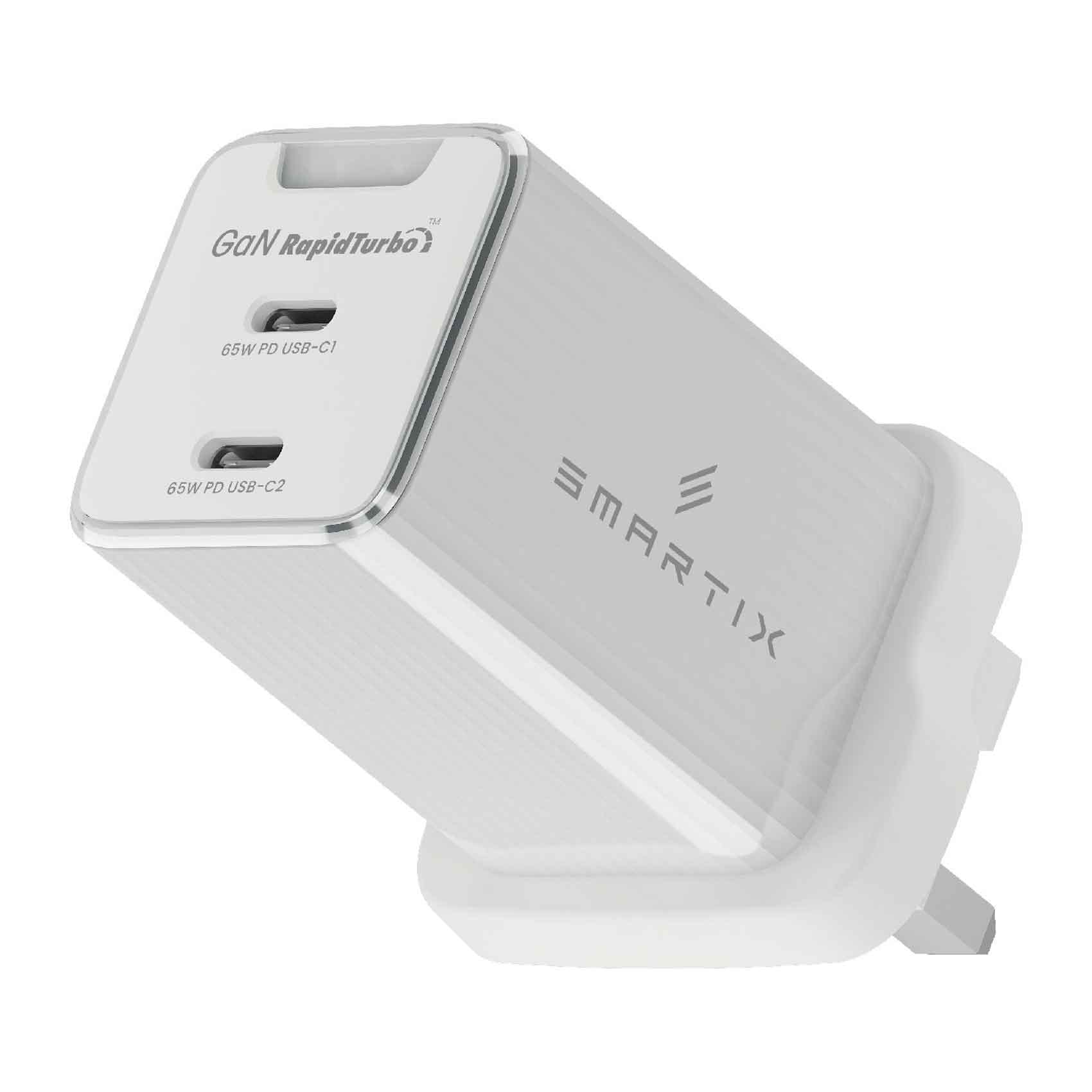 Smartix Premium Compact Uk Wall Adaptor 65W Gan
