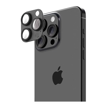 Smartix Premium Aluminium Camera Glass For Iphone 16 Pro/Pro Max Black Tit.