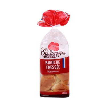 La Boulangere Long Life Bread Brioche Tressee 400g