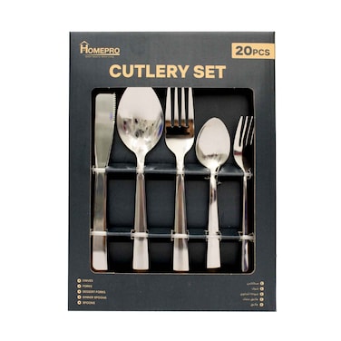 Homepro Stainless Cutlery Set 20 Pieces