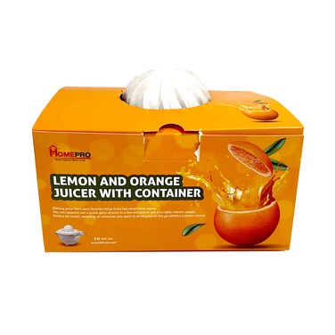 Homepro Lemon &amp; Orange Juicer With Container