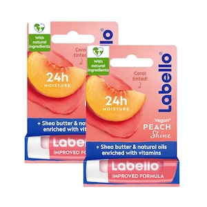 Labello Lip Balm Peach 4.8gx2 Pieces