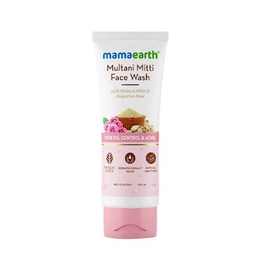 Mamaearth Face Wash Multani Mitti For Oil Control &amp; Acne 100ml