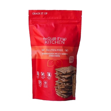The Guilt Free Kitchen Sourdough Multi Seeds Crackers 125g