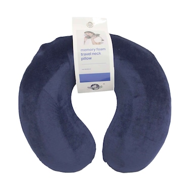 Maf Carrefour Memory Foam Travel Neck Pillow Blue