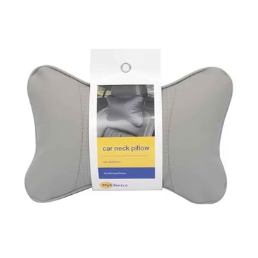 Maf Carrefour PVC Car Neck Pillow Grey 30x20x9cm