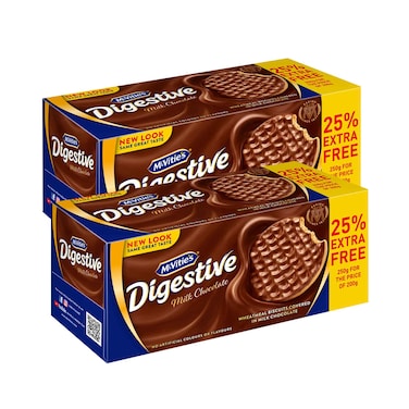 Mcvities Digestive Milk Chocolate Wheatmeal Biscuit 250gx2 Pieces