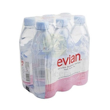 إيفيان مياه معدنية طبيعية 500 مل × 6 قطع