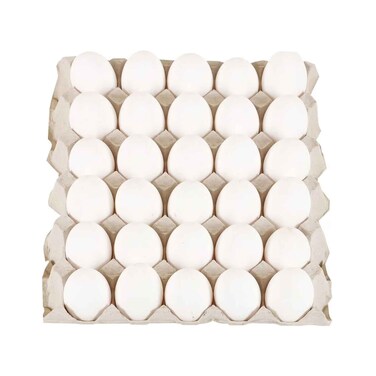 بيض ساها الأبيض متوسط ​​الحجم 30 قطعة